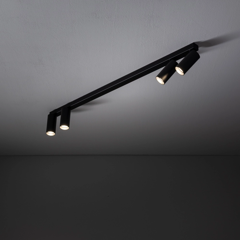 Spot monté en surface 4x GU10 Fourty Noir Lyora 5903139107396