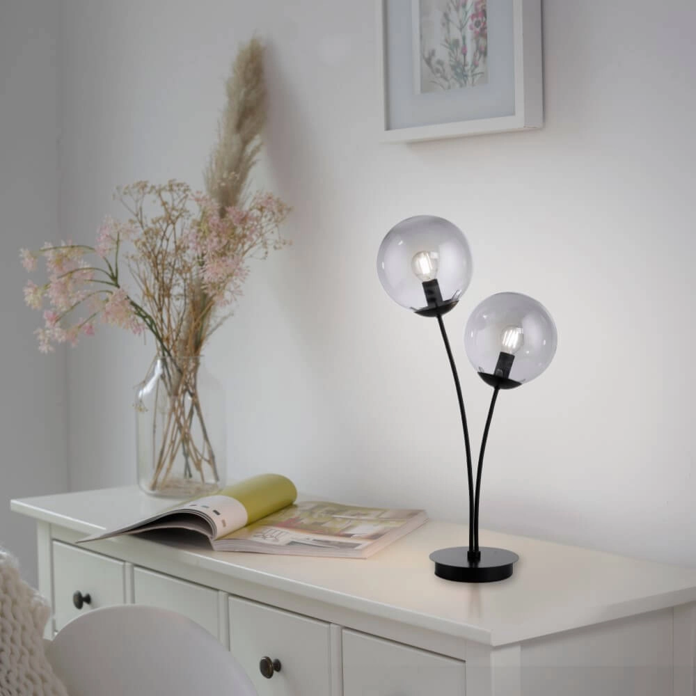 Lampe de table Big Widow noir Just Light 4043689988401