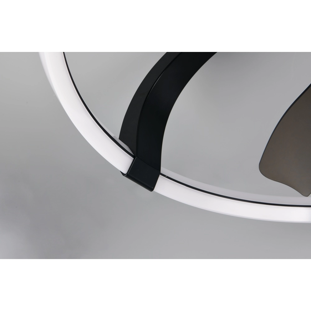 Ventilateur de maison intelligente Stockholm noir Ø 73,5 Tuya Trio 4017807693133