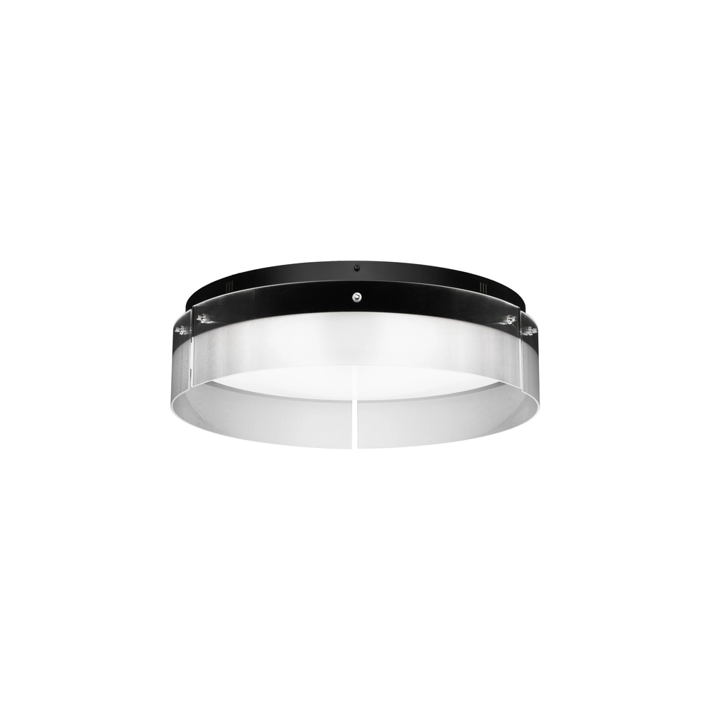 Plafonnier design Pauline noir avec verre Ø 55cm Lyora 5212017445407