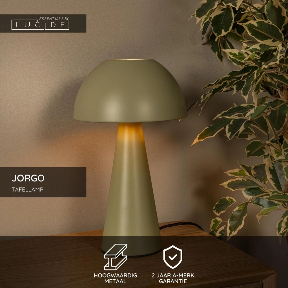 Lampe de table verte Jorgo Conception Lucide 5411212650245