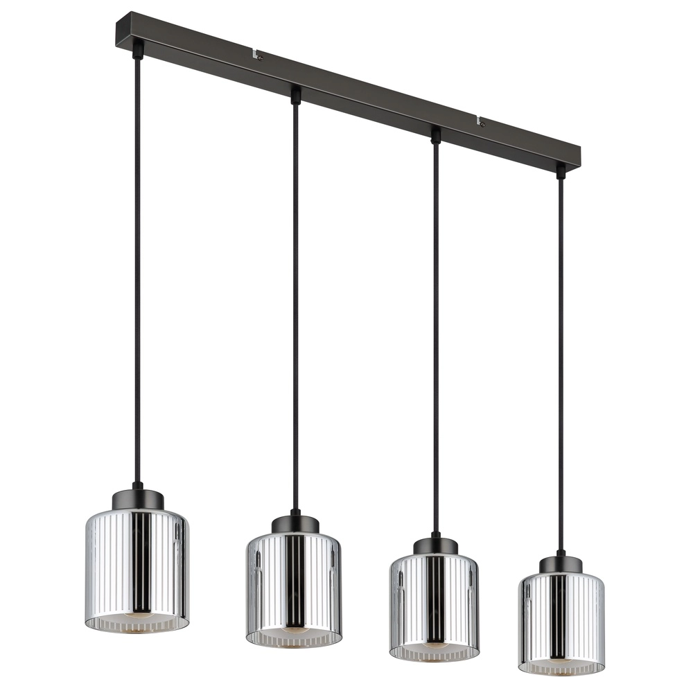 Lampe pendante de conception Felicia Quatre feux en métal canon Globo 9007371525966