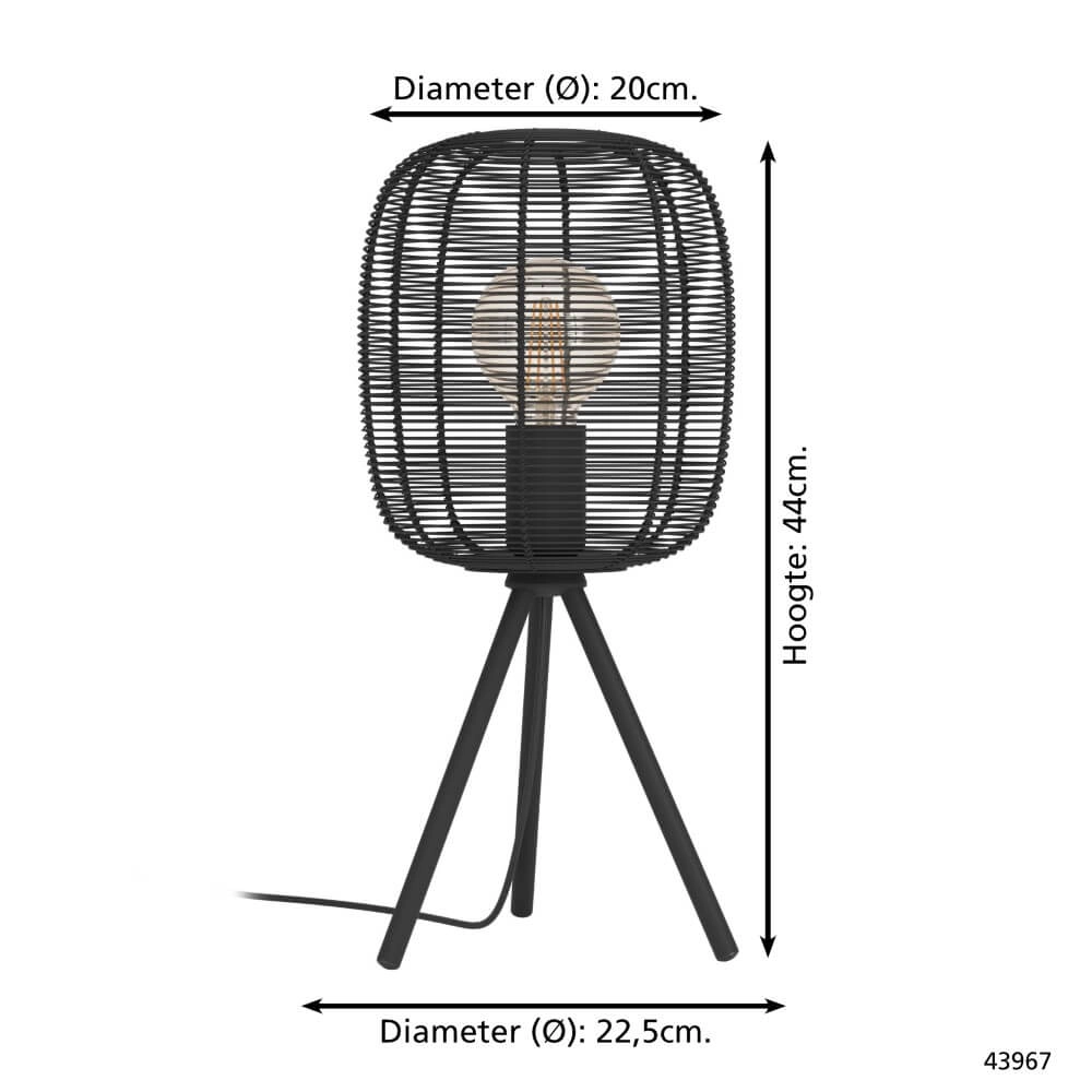 Lampe de table design Rinroe Ø 20 cm Eglo 9002759439675