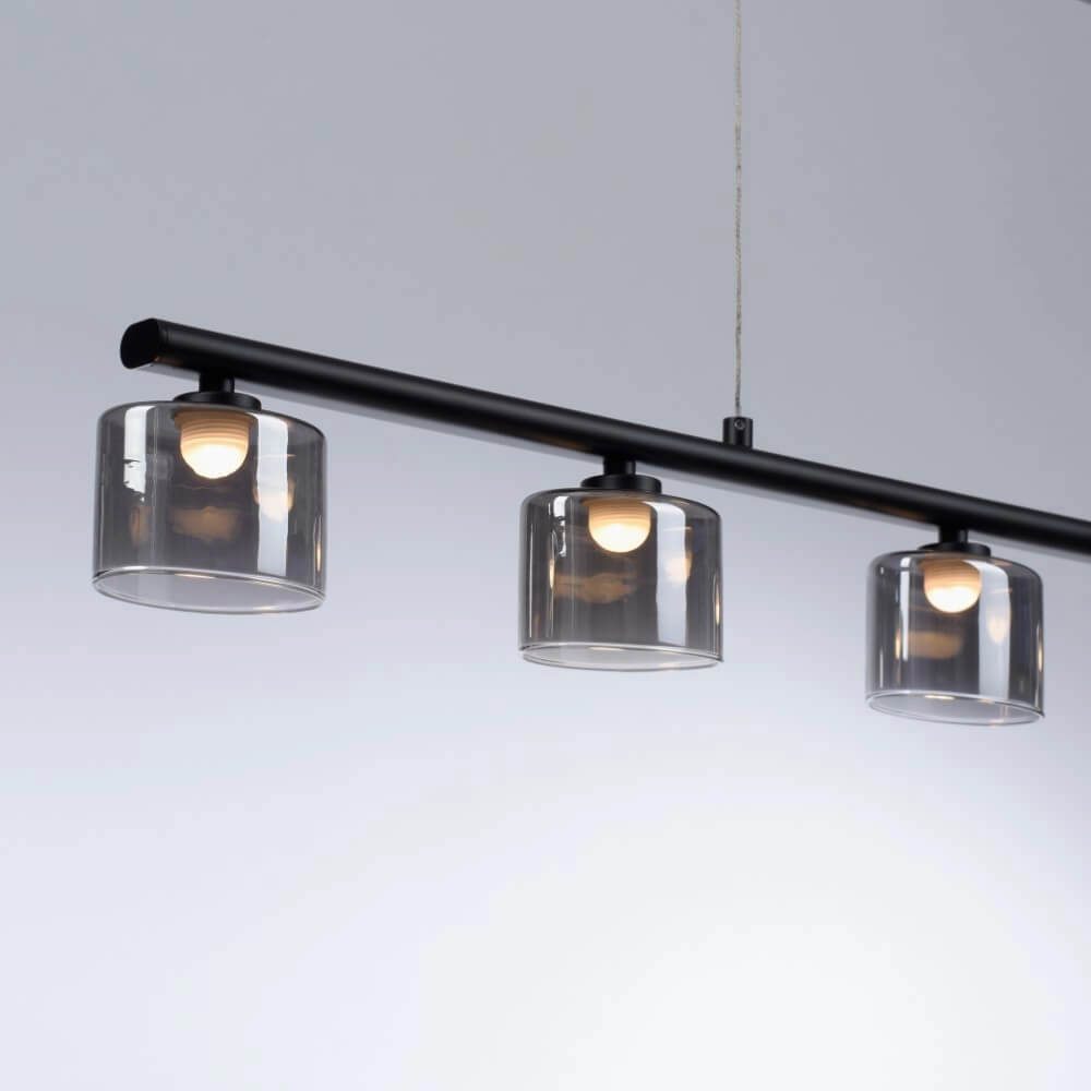 Lampe suspendue 5 lumières Hydra noir Paul Neuhaus 4012248364970