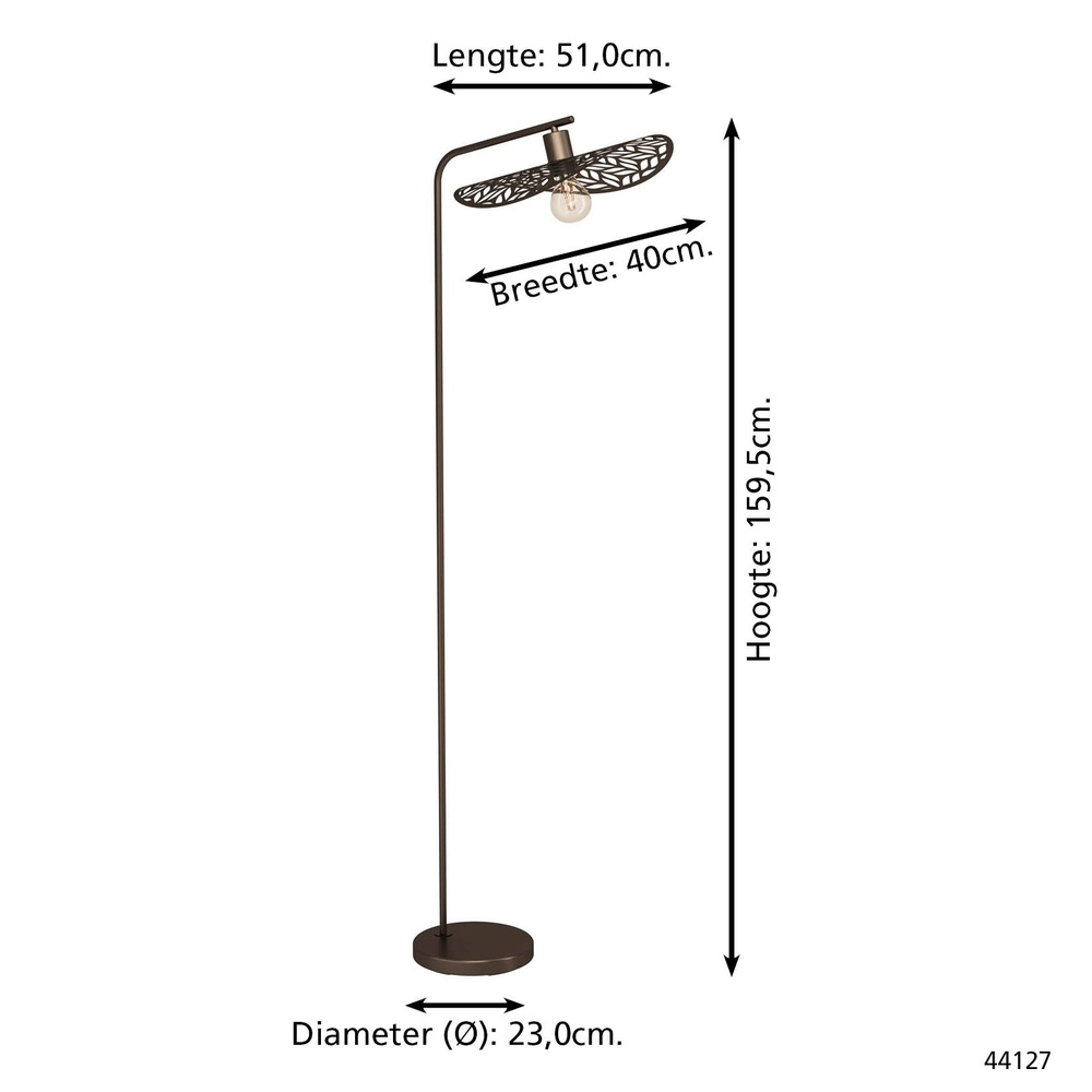 Lampadaire Swaby Ø 40cm Eglo 9008606359615
