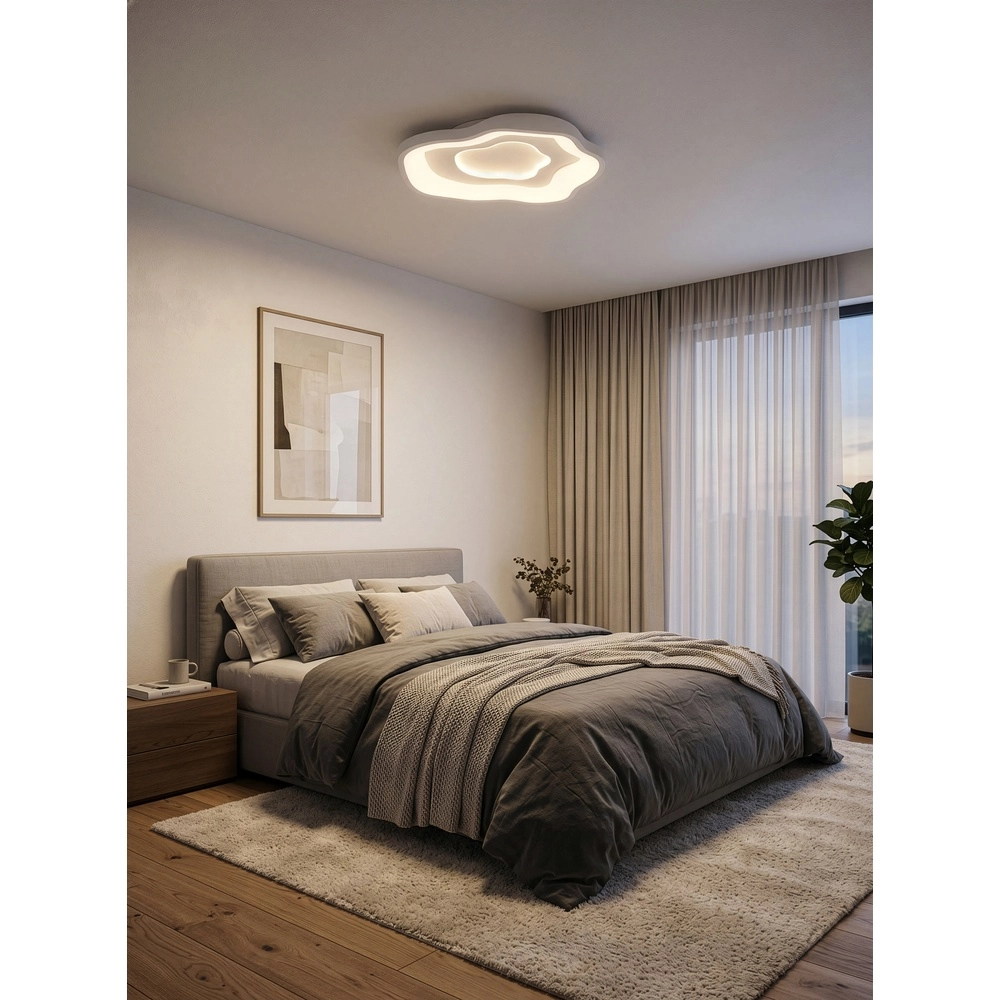 Lampe de plafond Nube Blanc organique Trio 4017807703771
