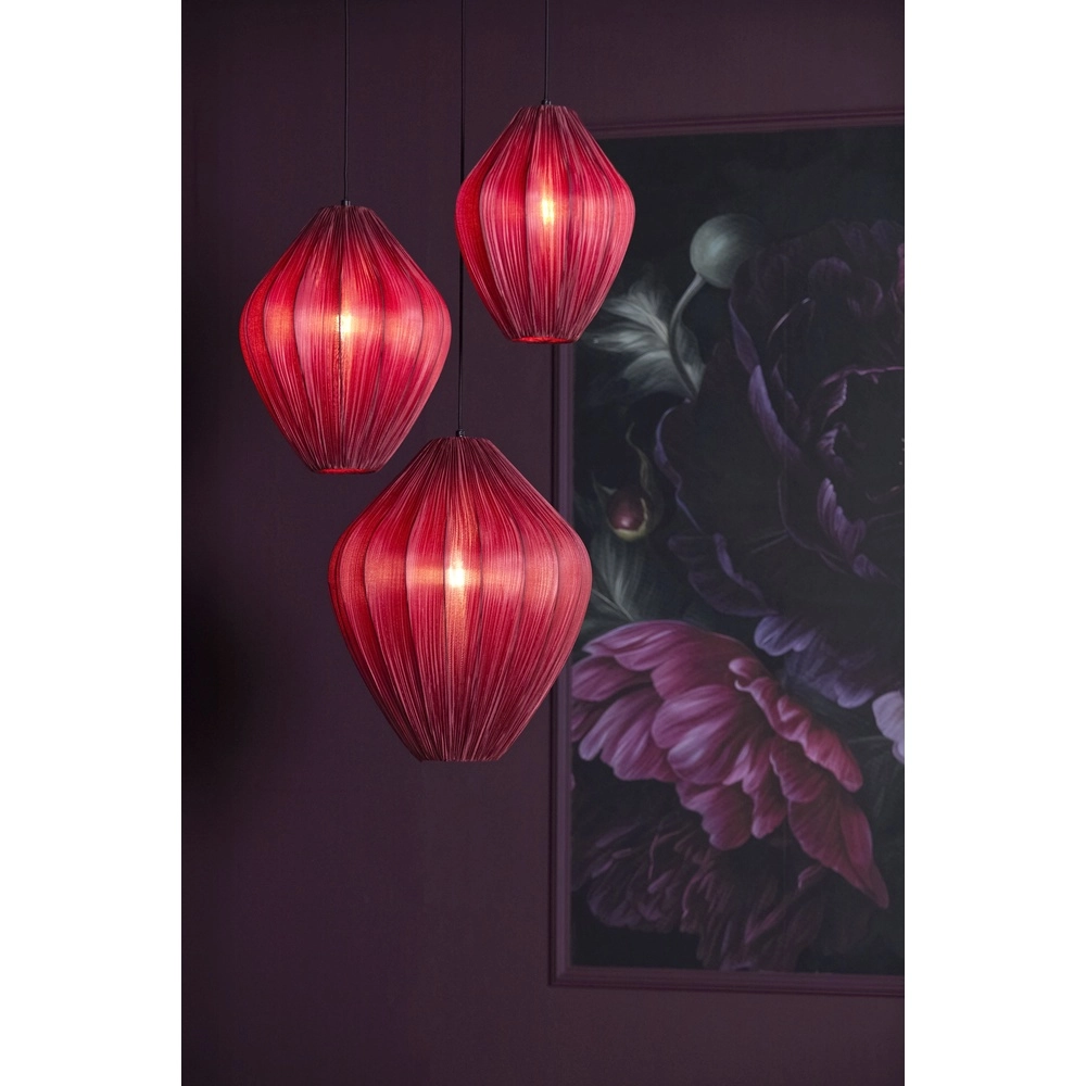 Lampe suspendue Verita Ø 36cm - teinte bordeaux Light & Living 8717807832070