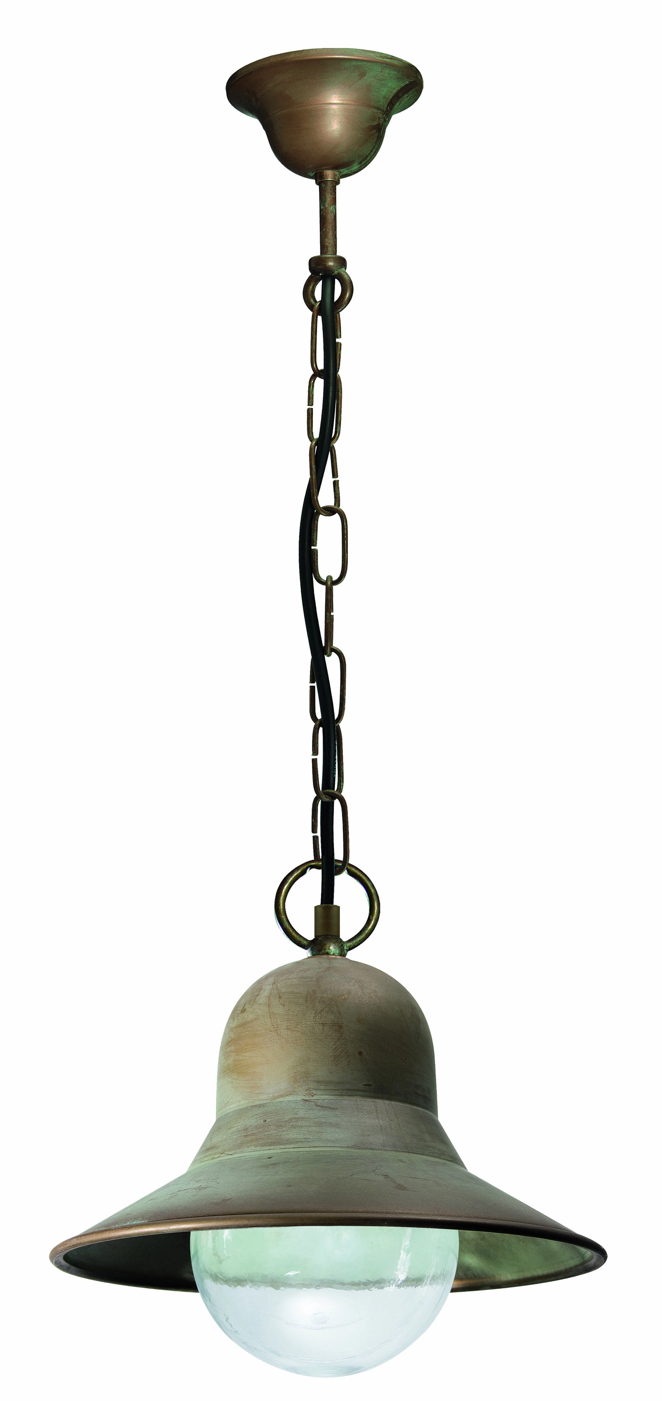Lampe suspendue véranda Maritiem 28cm bronze marron Franssen 8021035005015