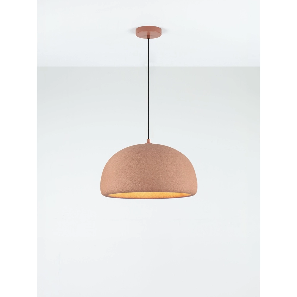Lampe pendante moderne Davo terre cuite Ø 43cm Lyora 5212017495648