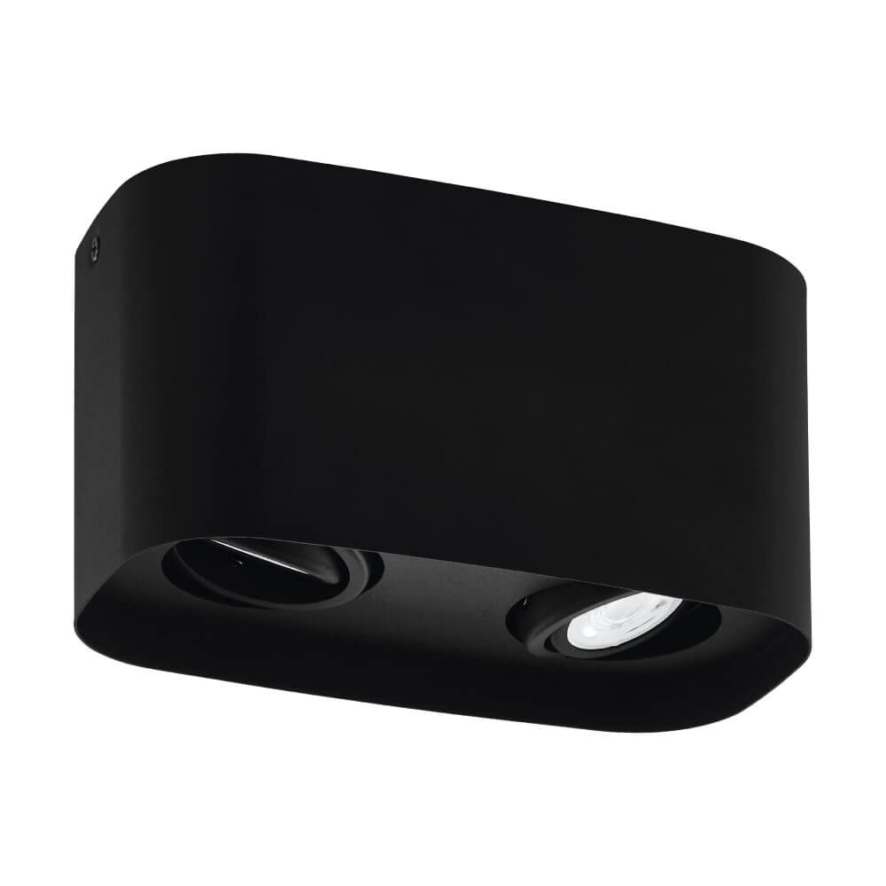 Spot en saillie Zigbee Caminales-Z 2 lumières noir