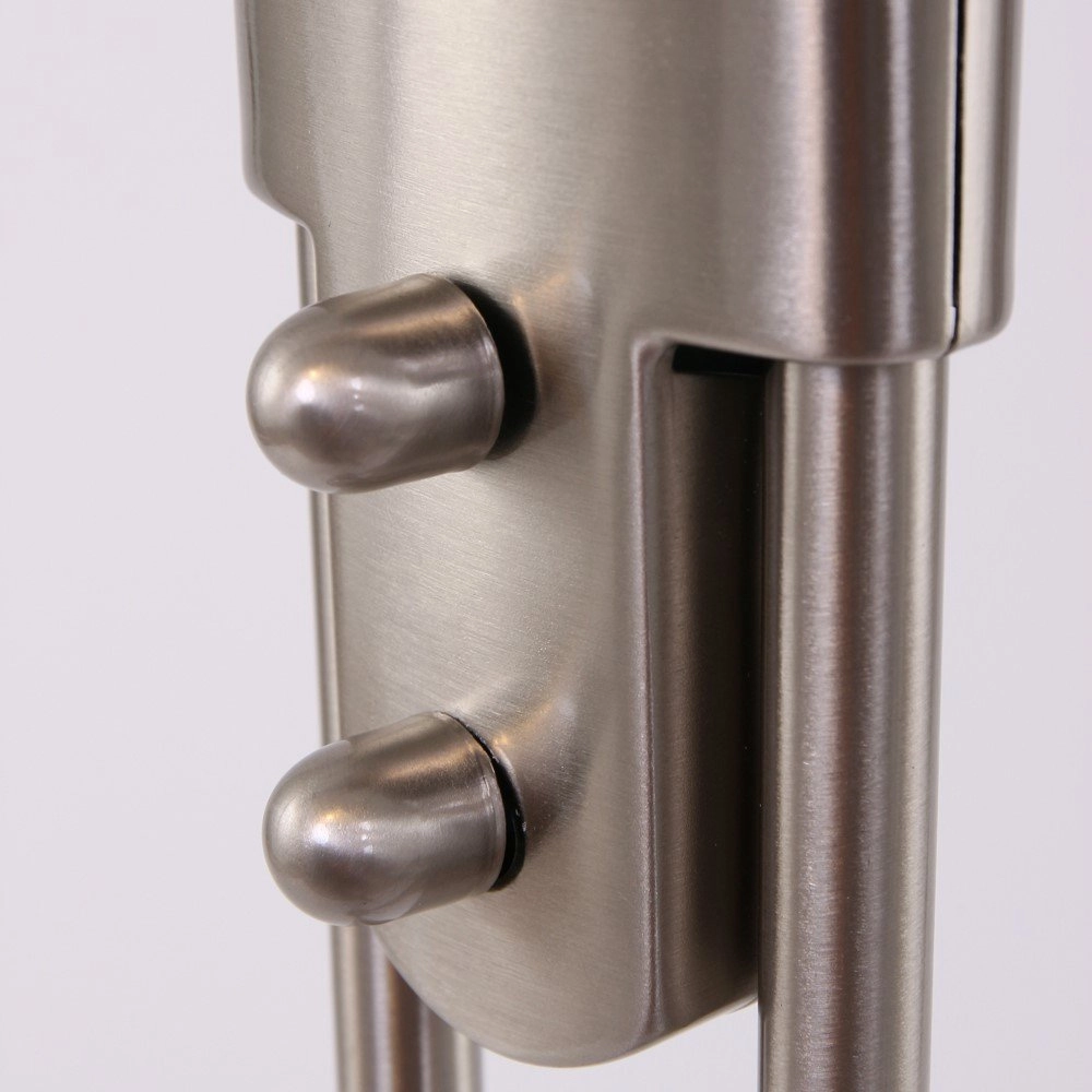 Lampadaire LED Mexlite Up 180cm - gris métallisé 3000K Steinhauer 8712746096354