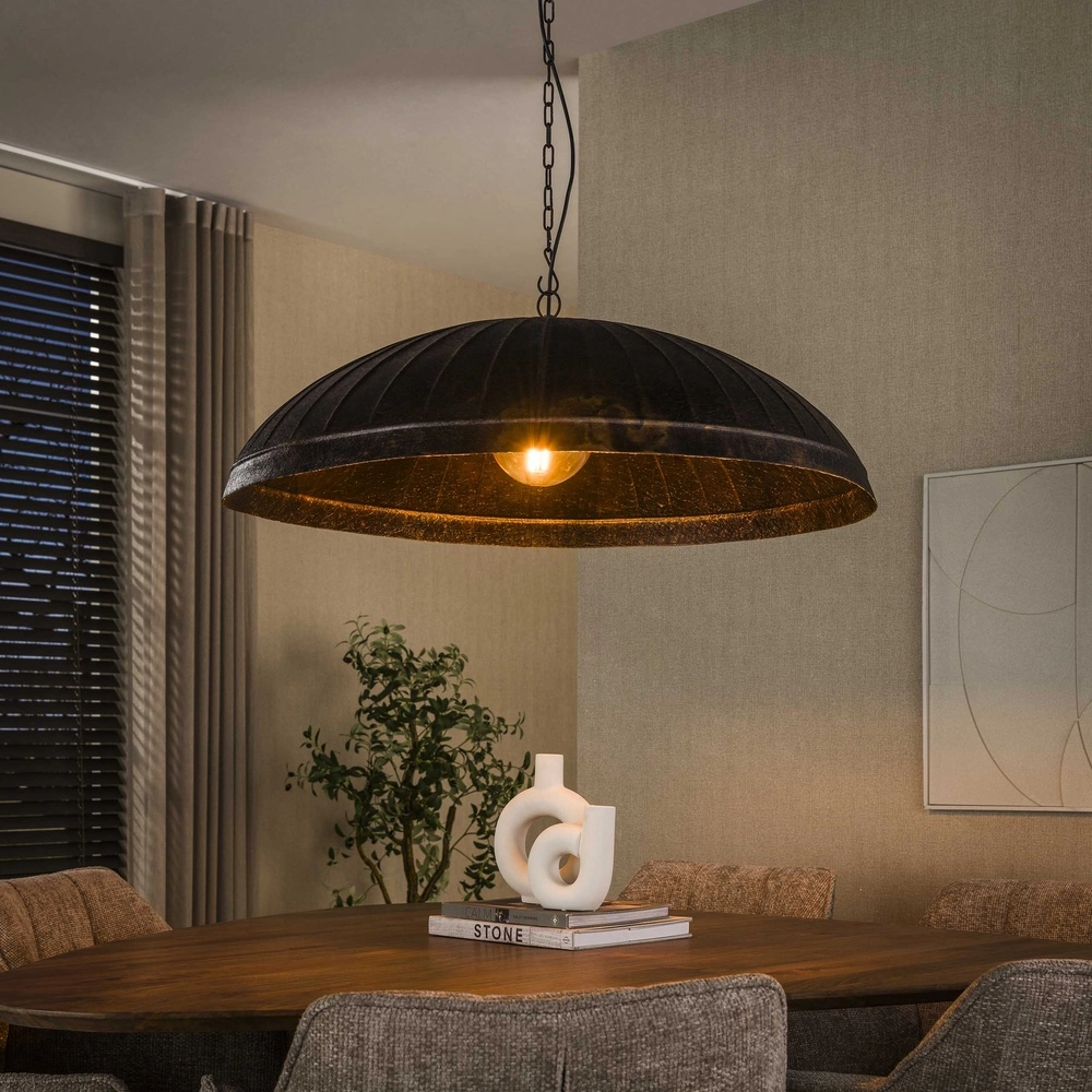 Lampe de bureau industrielle Guard Ø 90cm - brun fumé