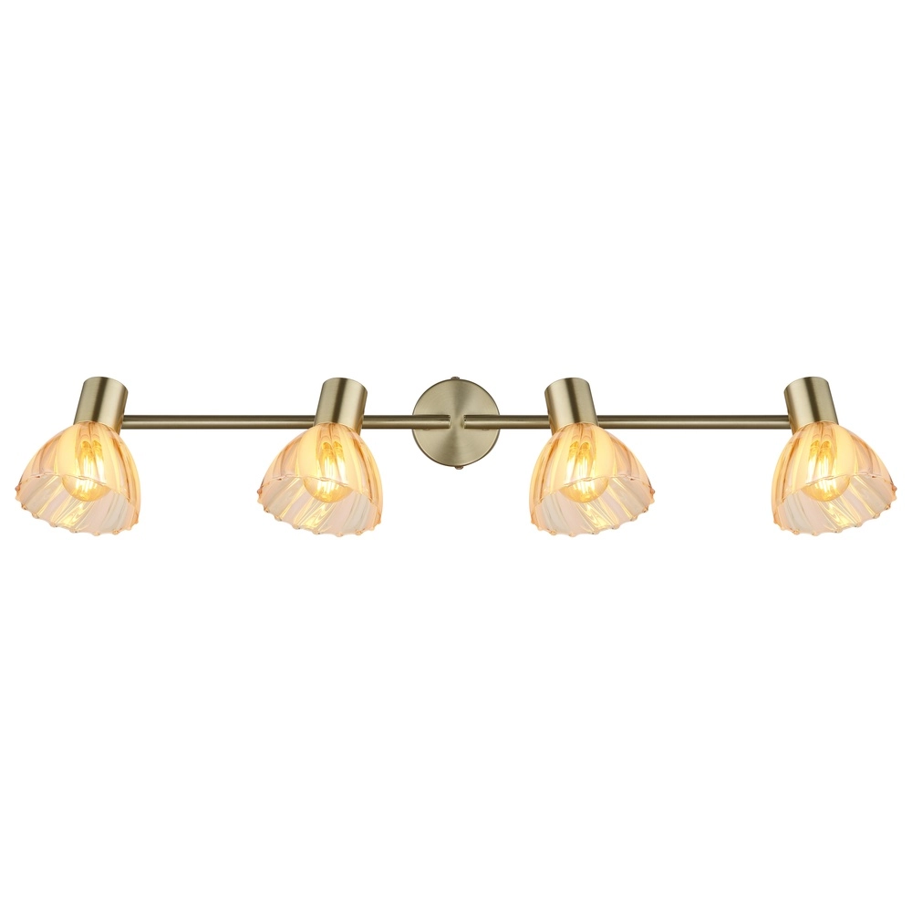 Lampe de plafond à 4 lumières Zachery Or Globo 9007371531509