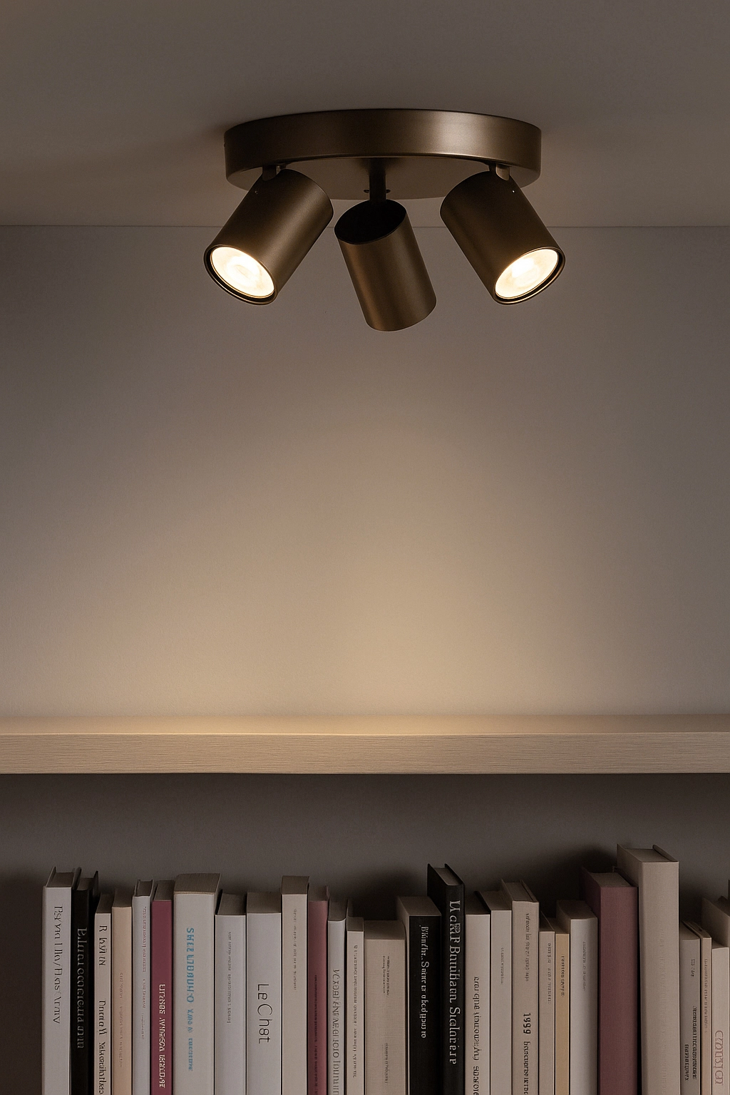 Lampe de plafond Moon 3 Bronze rond Lyora 5053423311852