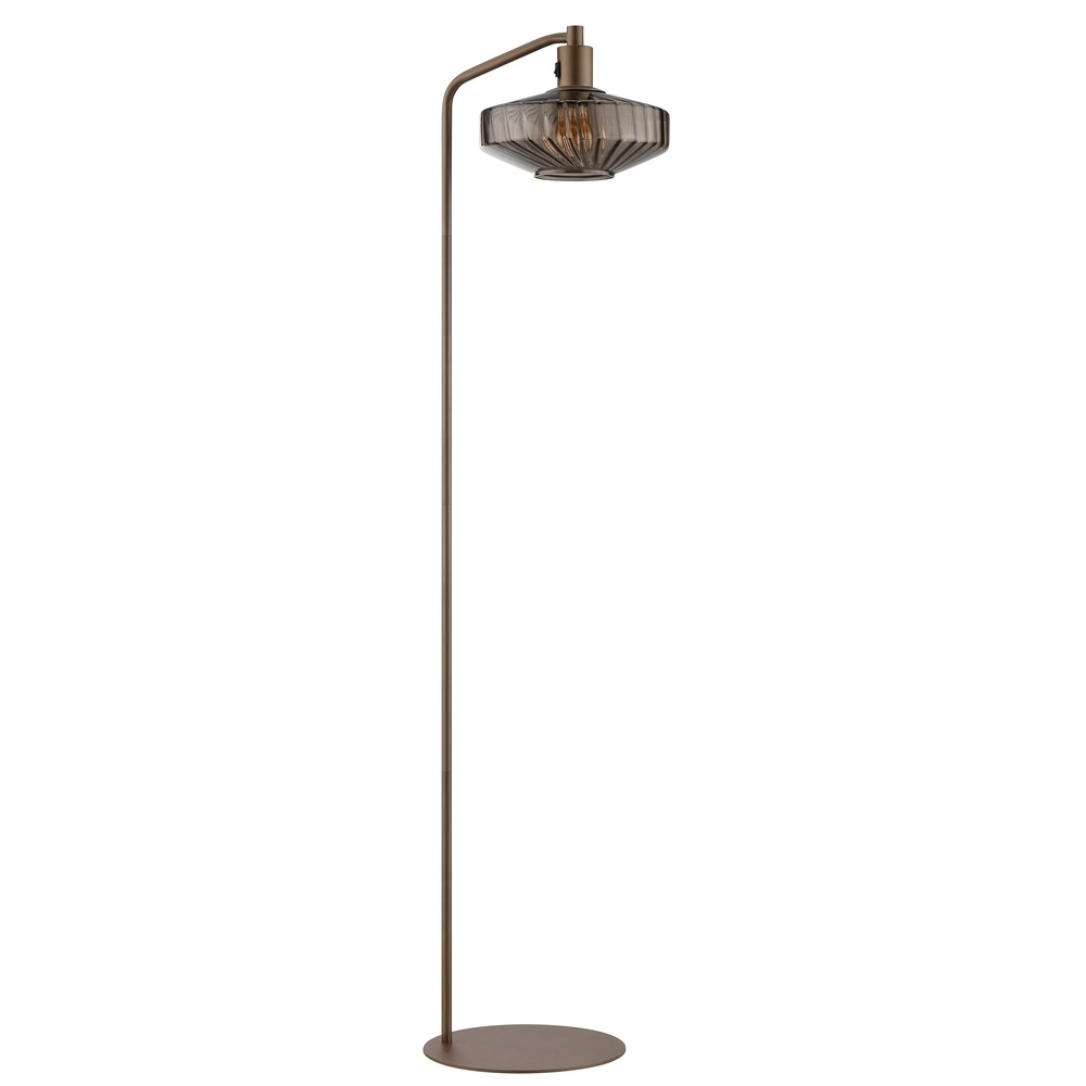 Lampe sur pied unique Lyn Café brun Brilliant 4004353476983