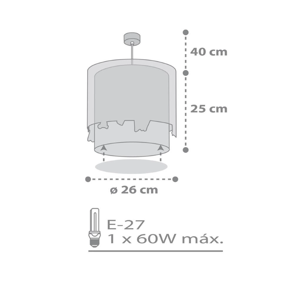 Lampe suspendue chambre d'enfant Loving Deer Dalber 8420406612720