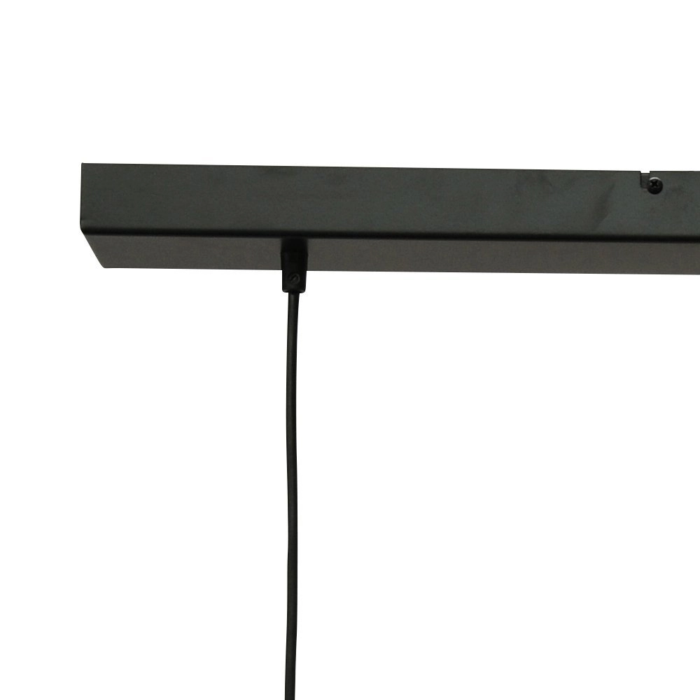 Lampe suspendue noire pour salle à manger Bounty Verre cylindrique à 5 lumières Masterlight 8718121248486