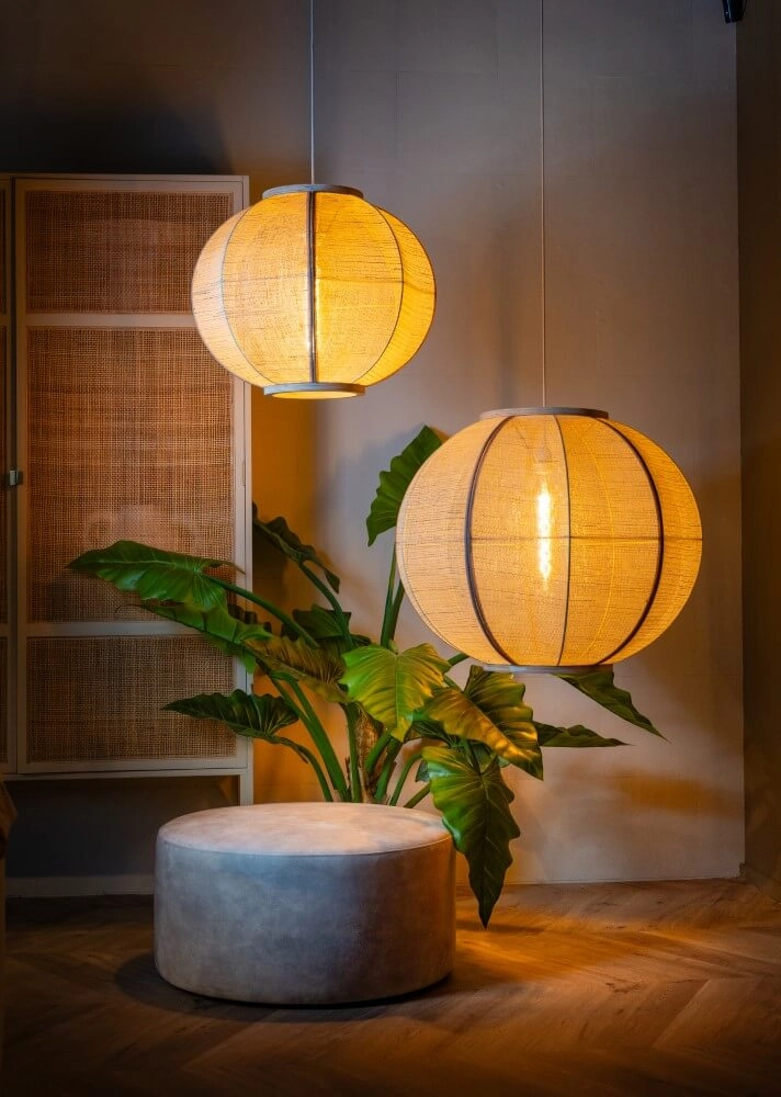 Suspension Japandi Fabric couleur sable Ø 58cm ETH 8720195309055