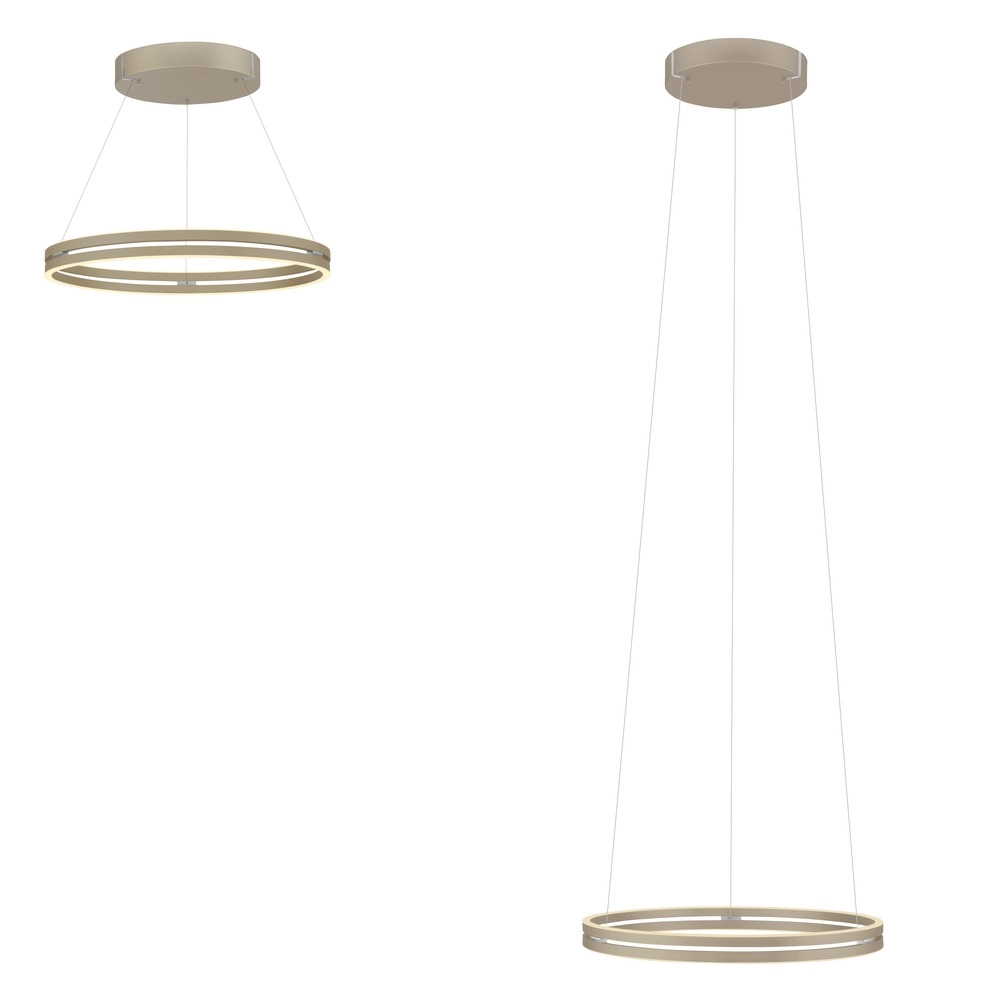 Lampe suspendue de bureau Pure E-Loop bronce - Ø 70 cm Paul Neuhaus 4012248398364
