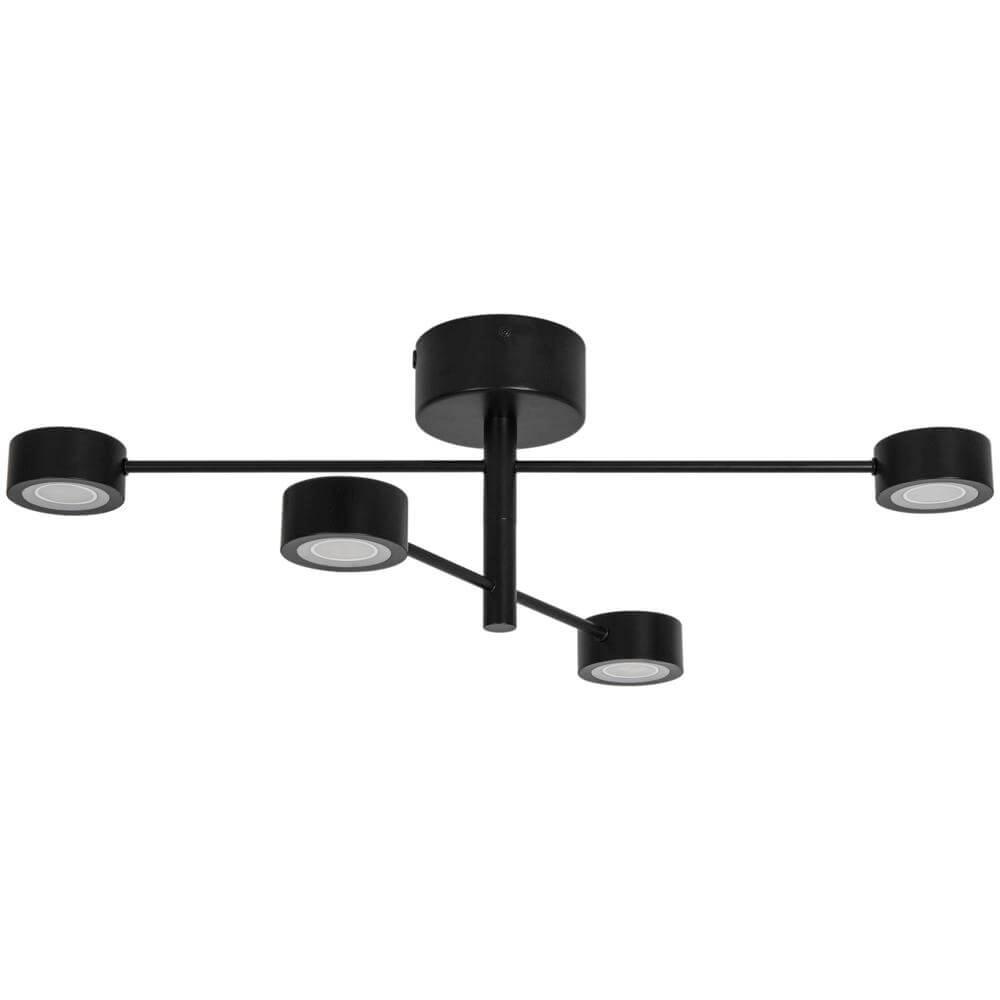 Plafonnier 4 lumières Clyde Design noir Nordlux 5704924018442