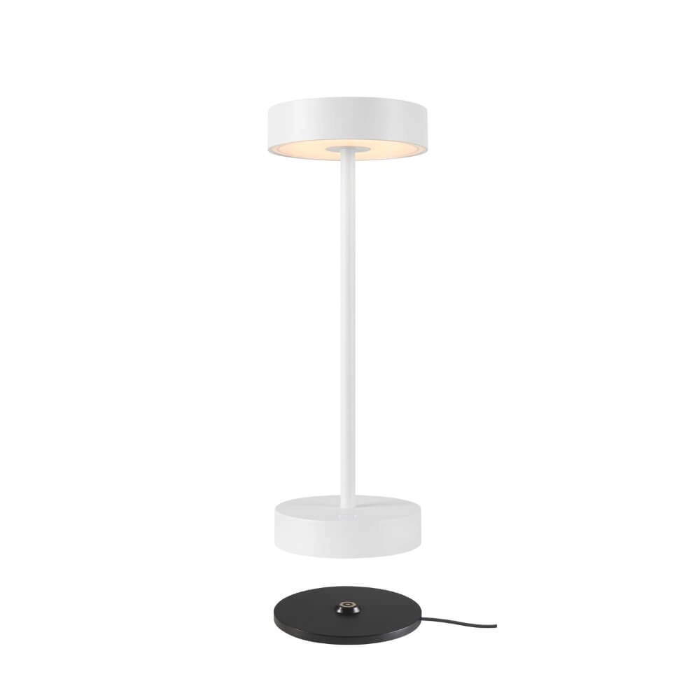 Lampe de table d'extérieur Vinolina blanc - rechargeable SLV 4024163276290
