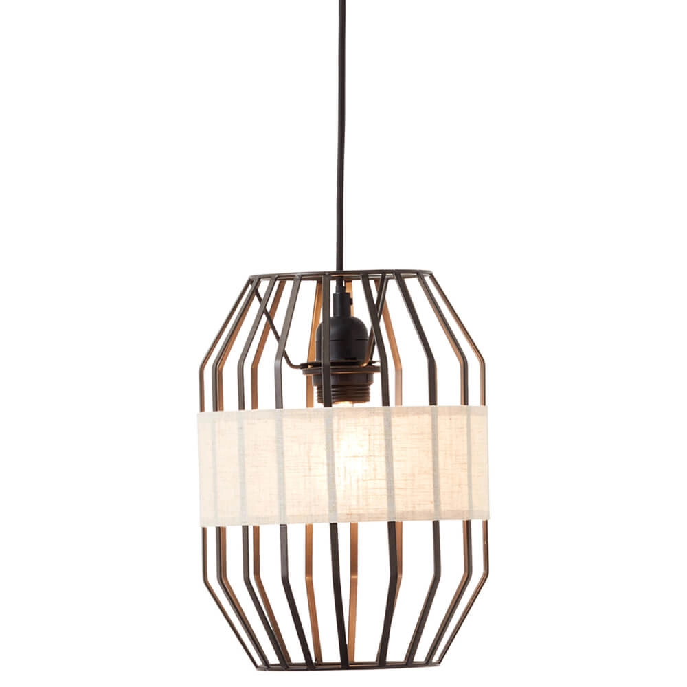 Lampe suspendue Slope 23 cm noir avec couleur sable Lampe suspendue Slope 23 cm noir avec couleur sable