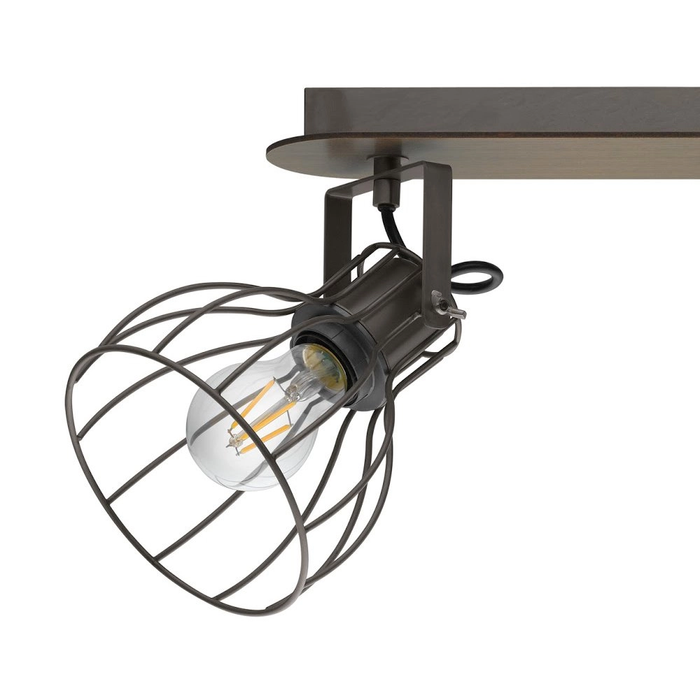 Plafonnier Sambatello Brun antique à 2 lumières Eglo 9002759981358