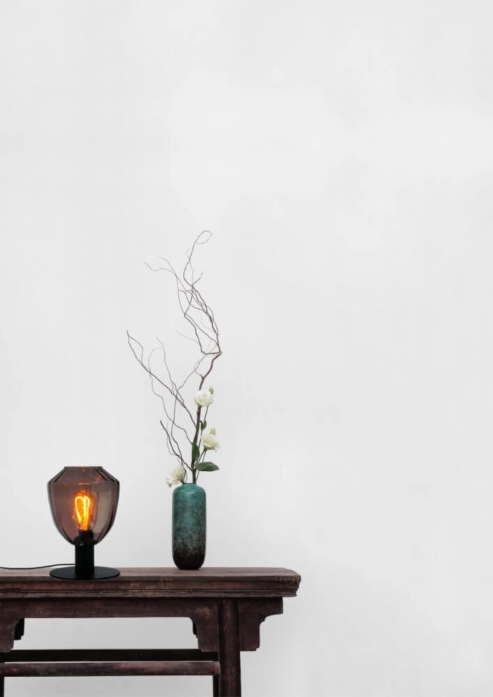 Lampe de table Porto avec verre rouge Nicolette Masterlight 8718121271460