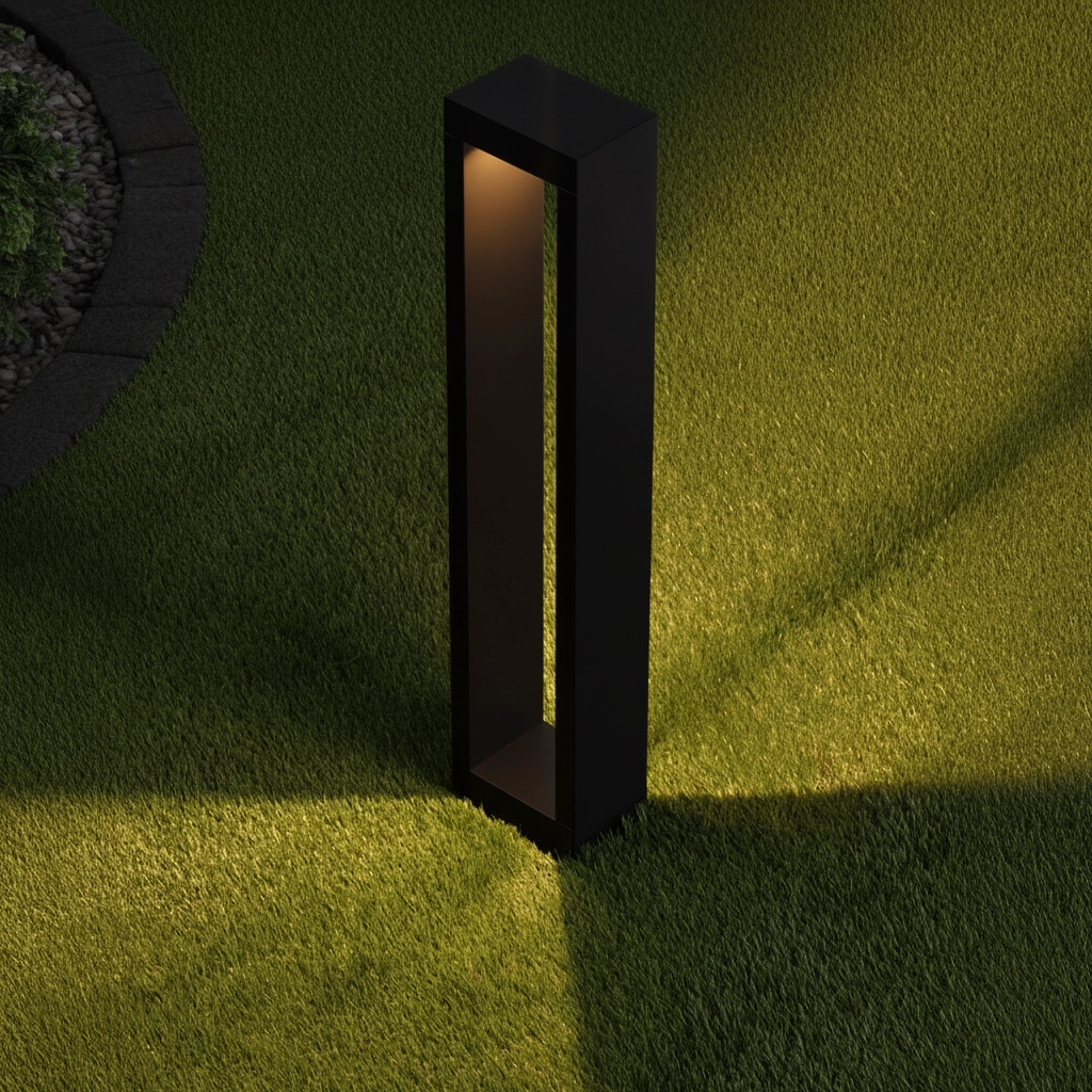 Lampe de jardin noire Dolix 60 cm - 2700K