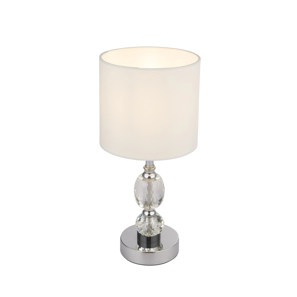 Lampe de table classique Bronn Chrome 34cm