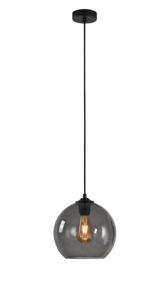 Lampe suspendue design Marino verre gris Ø 25cm