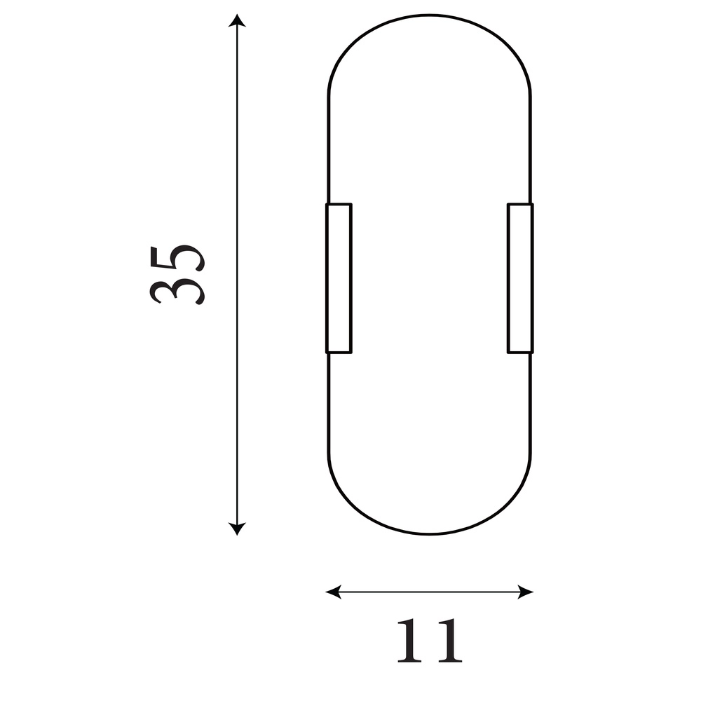 Applique murale Opaline noir 35cm Searchlight 5053423300740
