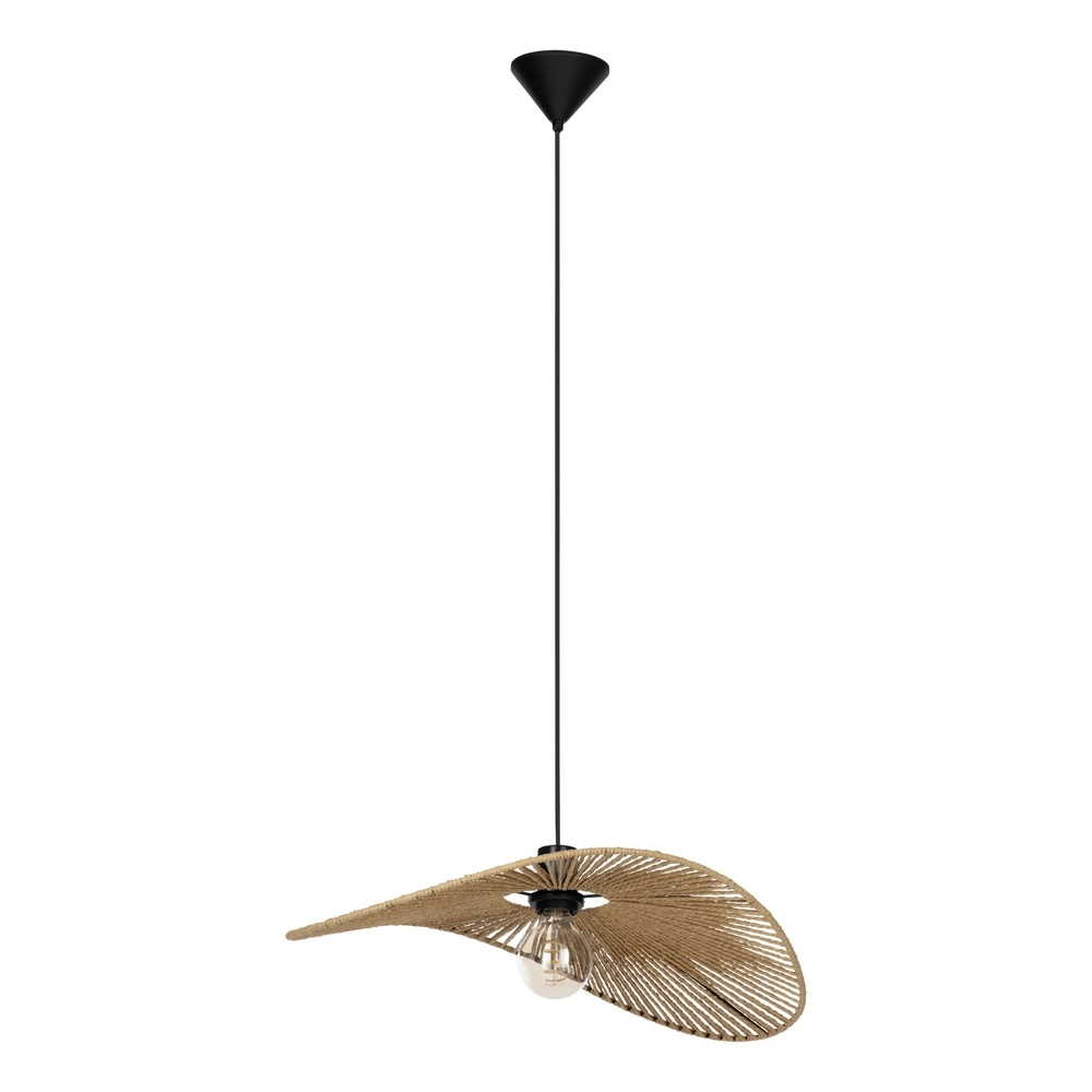 Lampe pendante en rotin Siruela 56cm - 1x E27
