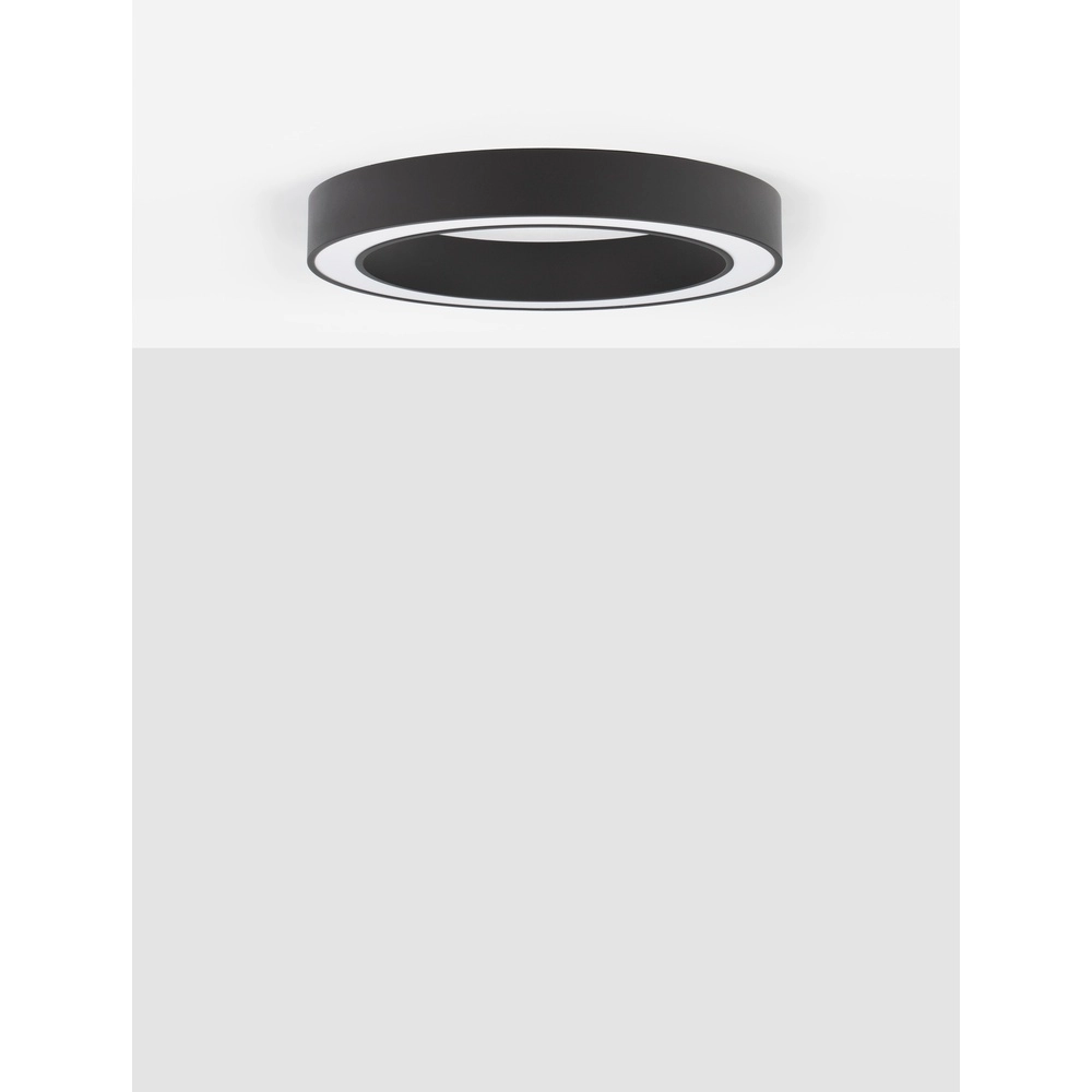 Plafonnier Morbido noir Ø 60cm Lyora 5212017438584