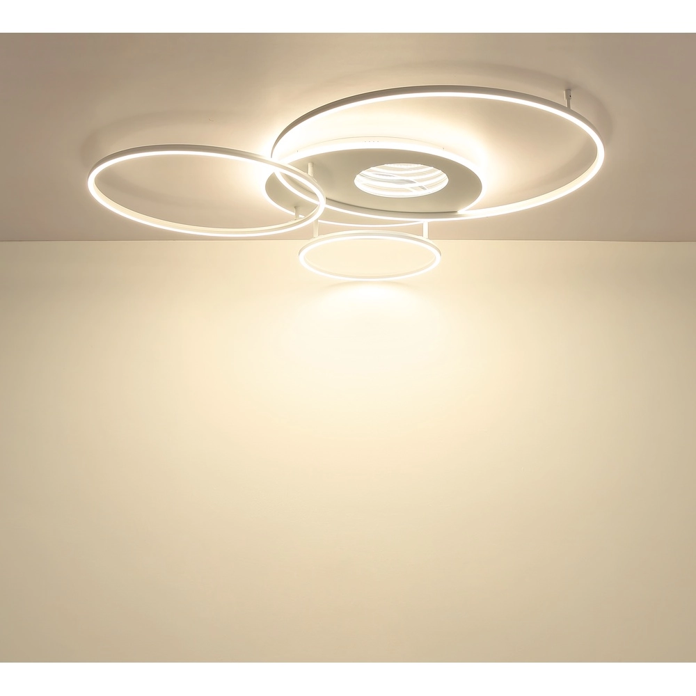 Lampe de plafond moderne Invertina blanc 126cm Globo 9007371576043