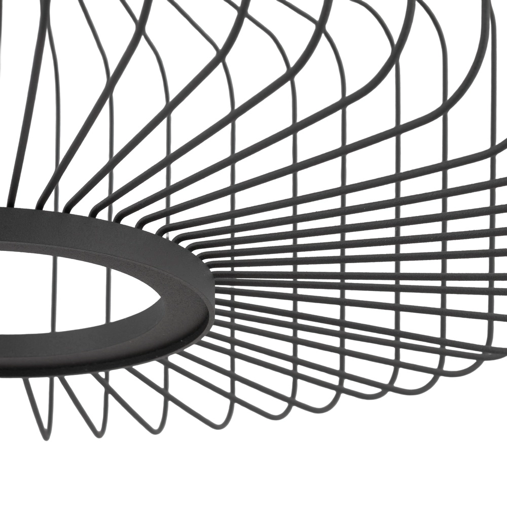 Lampe cage Kenai Gris ombre Ø 38cm Lyora 5903139122283