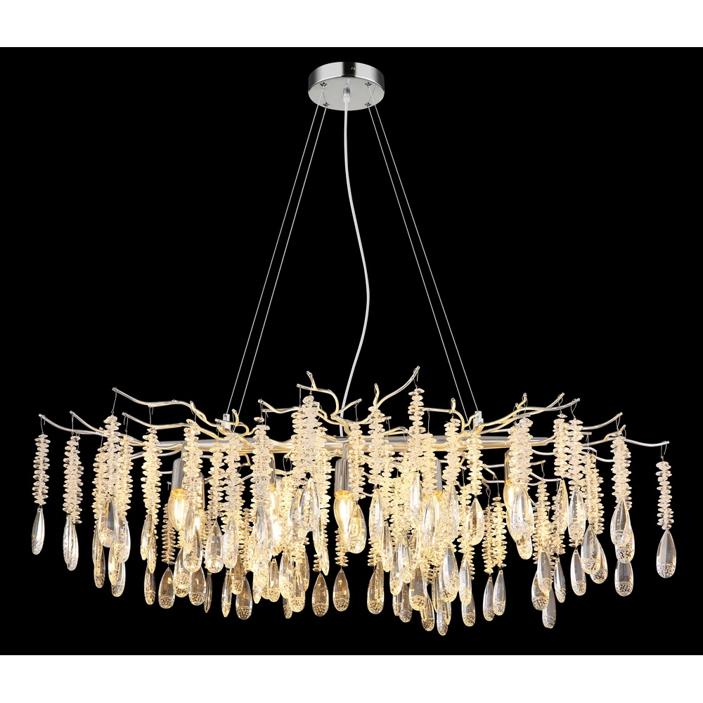 Lampe suspendue Kinga Gris argenté 100 cm Globo 9007371567003