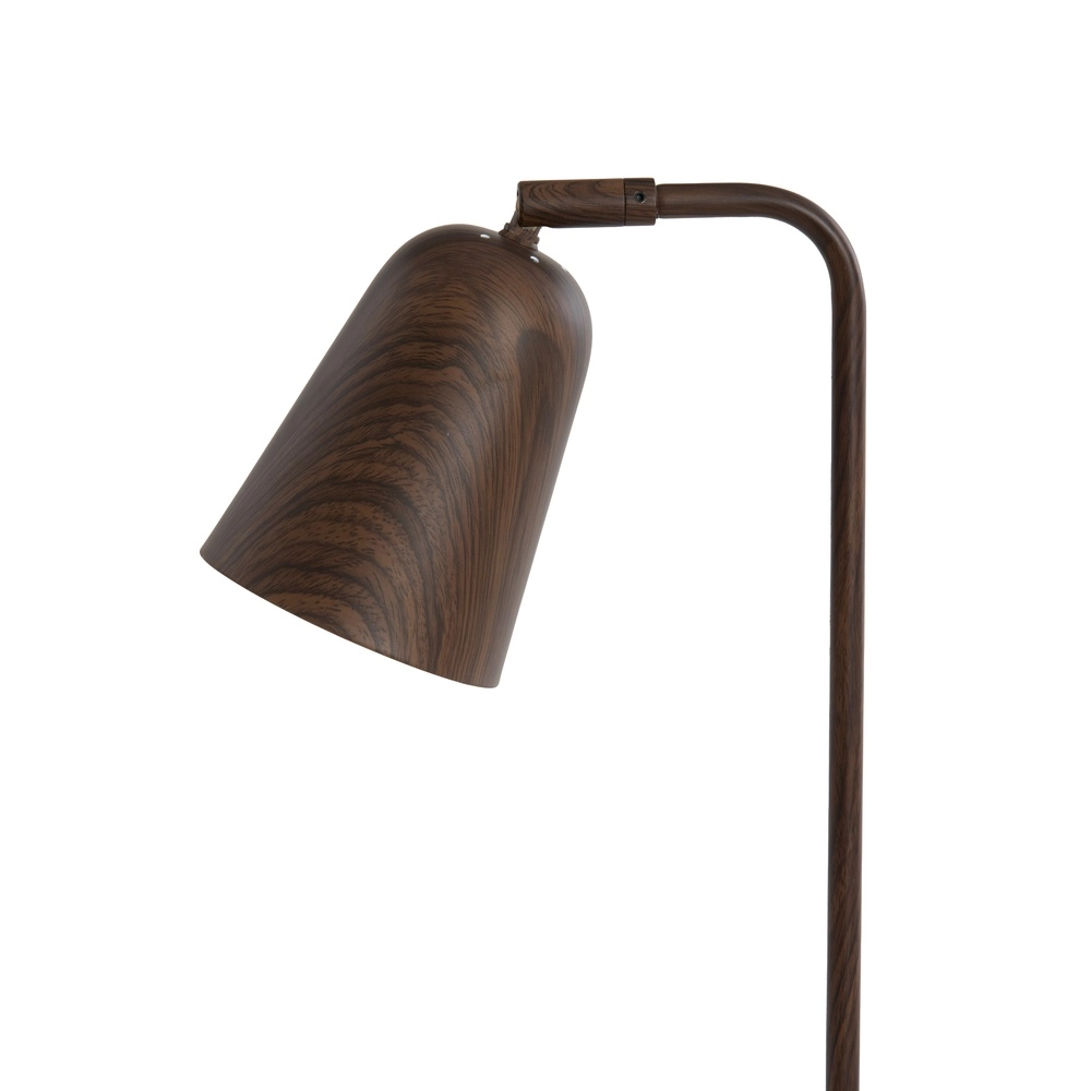 Lampe de bureau Salomo avec un aspect bois de noyer Light & Living 8717807757137
