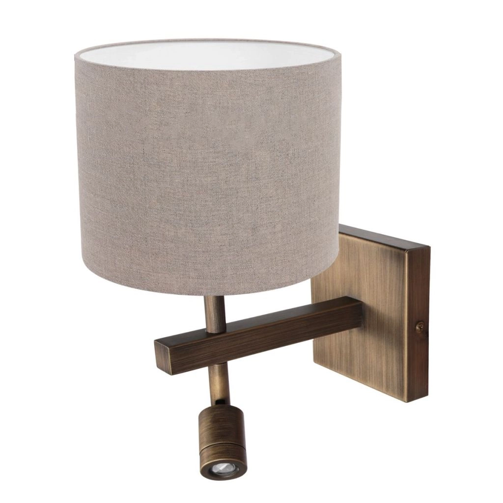 Lampe murale Stang avec capuche grise Steinhauer 8712746189667