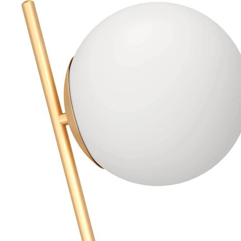 Lampe de table Rondo 4 or avec sphère blanche Eglo 9008606274444