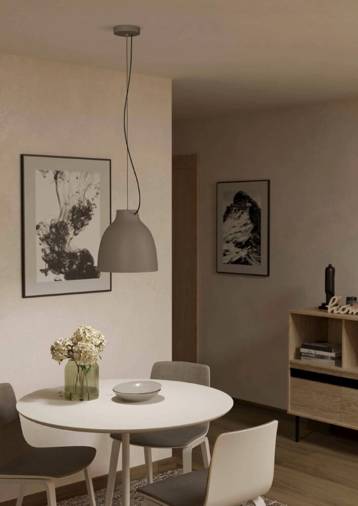 Lampe suspendue taupe Camasca Ø 28 cm Eglo 9008606239061