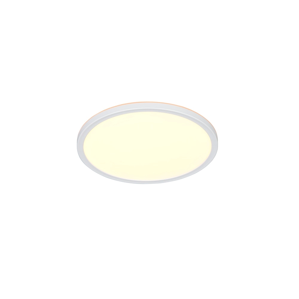 Éclairage de plafond rond Emra blanc Ø 29cm