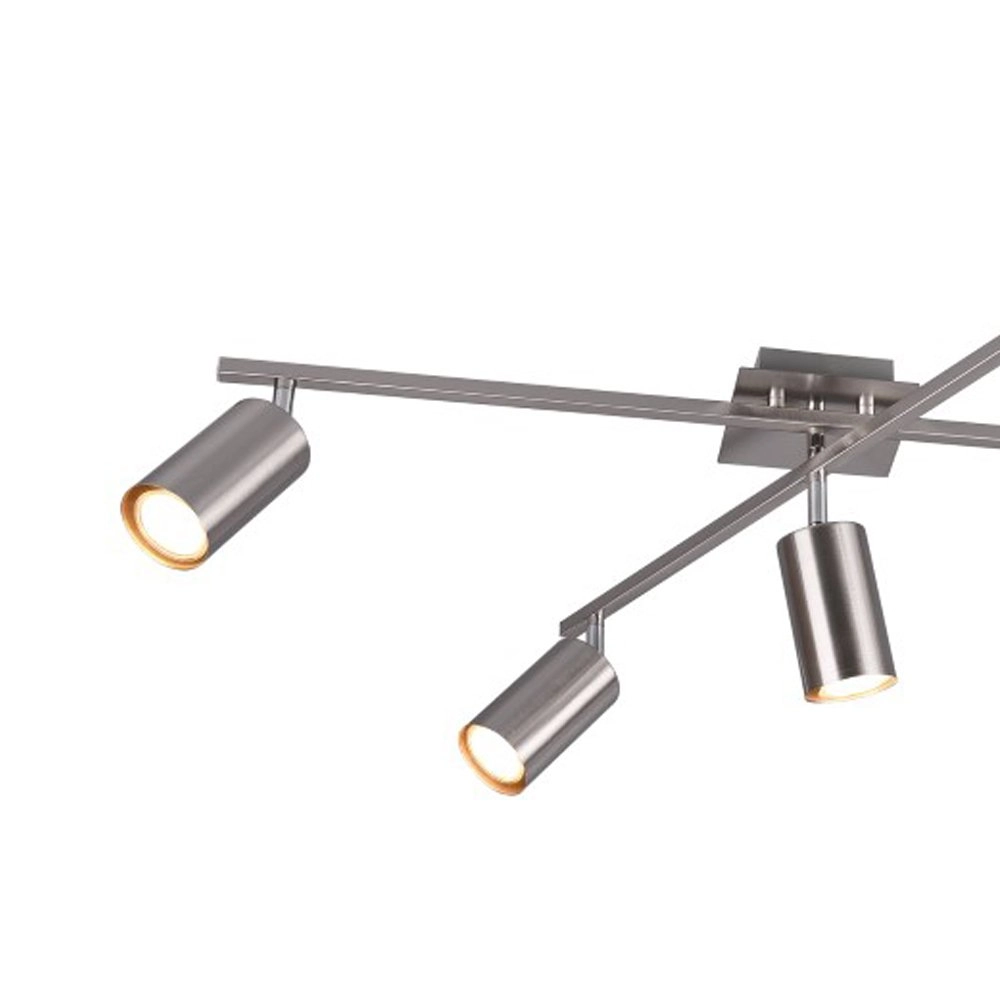 Lampe de plafond Marley 5 lumières nickel mat Trio 4017807411638