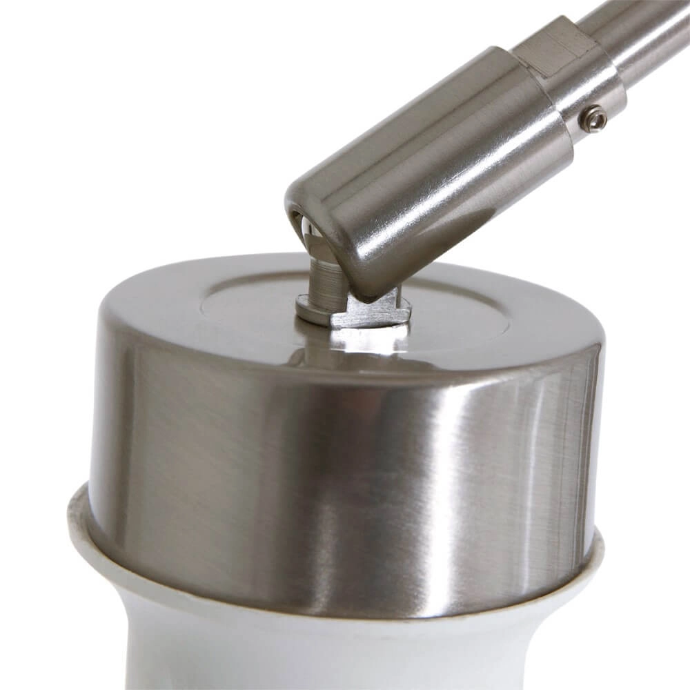 Lampadaire Gramineus 165 cm gris avec abat-jour blanc uni Steinhauer 8712746093735