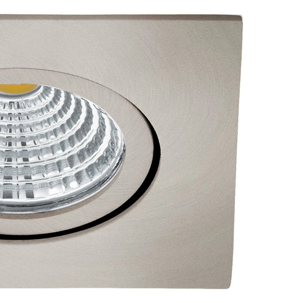 Spot LED réglable Saliceto carré - 6w - 4000K nickel mat Eglo 9002759983086