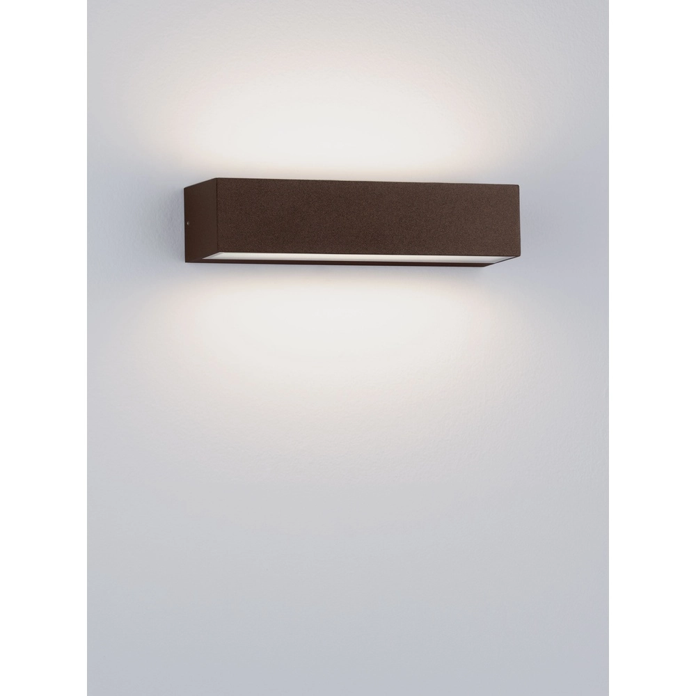 Lampe murale élégante Lane brun rouille 22cm - 21W Lyora 5212017496812