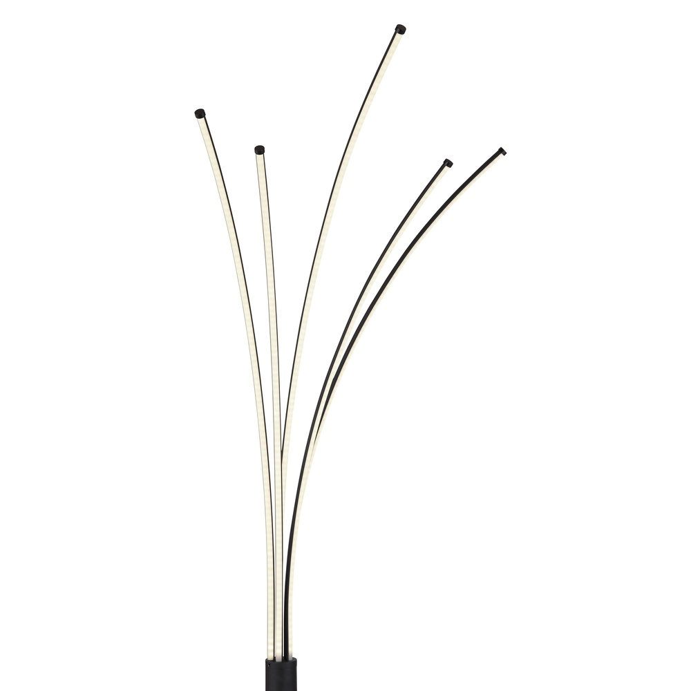 Lampadaire moderne Bizzy Couleur de lumière noire réglable Globo 9007371440276