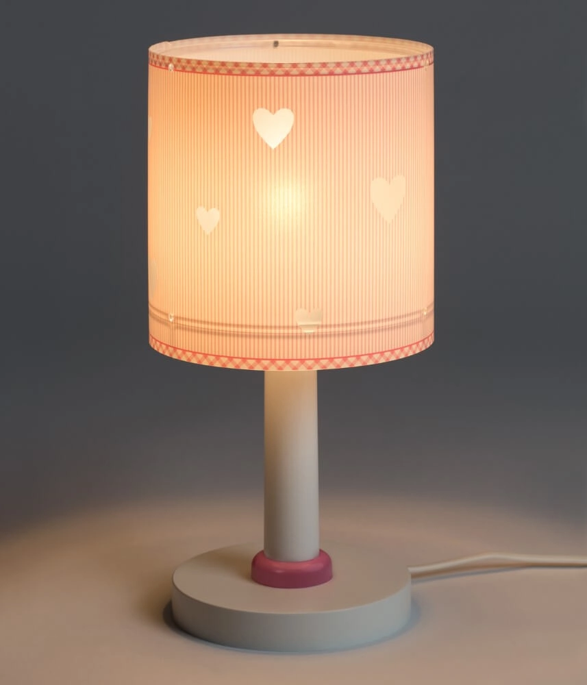 Lampe de table pour chambre d'enfant Sweet Dreams rose tendre Dalber 8420406620114