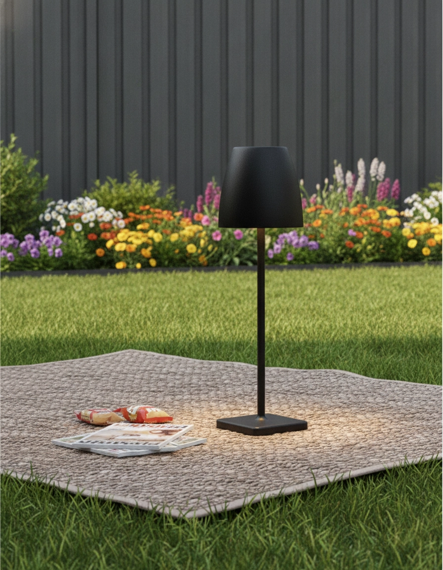 Lampe de table rechargeable Colt 38cm anthracite