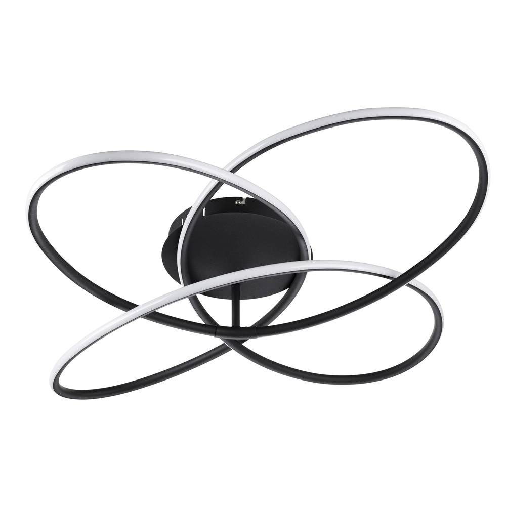 Lampe de plafond à design Panda noir Ø 80cm Globo 9007371409433